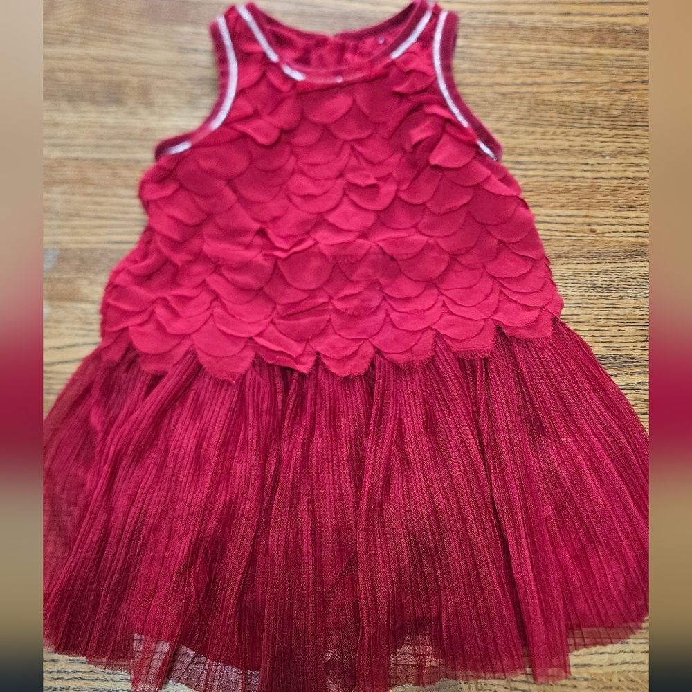 Cat & Jack 2T Red Dress 1920's Style